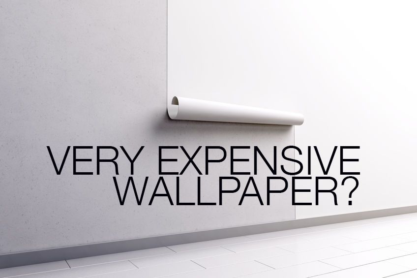 VERY expensive wall paper bank brand